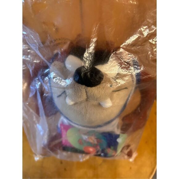 Vintage 1996 Warner Bros Looney Tunes Space Jam McDonalds Exclusive Taz open bag - Picture 7 of 7